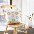 thumbnail image 5 of LALILO Throw Pillow Covers Animal Cartoon Cute Baby Animals Rabbit Cushion Cover 18" x 18", 1428 Pack, 5 of 6