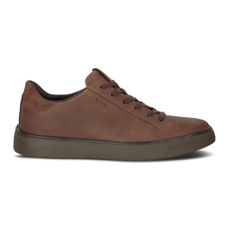 ECCO Men's Street Tray Gore-TEX Waterprooof Sneaker, COCOA BROWN
