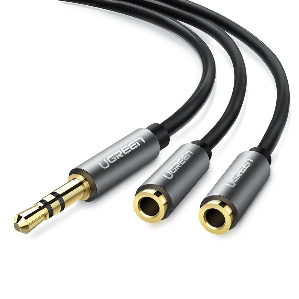 UGREEN 3.5mm Audio Stereo Y Splitter Extension Cable 3.5mm Male to 2