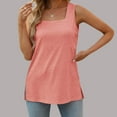 thumbnail image 2 of Spring Tops for Women Tops Sleeveless Women's Fashion Printed Round Neck Comfortable Loose T-Shirt Sleeveless Blouse Casual Tops, 2 of 6