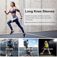 thumbnail image 4 of Mangas de compresión largas para piernas, rodilleras para proteger las piernas, para hombres y mujeres, baloncesto, artritis, ciclismo, fútbol, reducir las varices y la hinchazón de las piernas (par)., 4 of 8