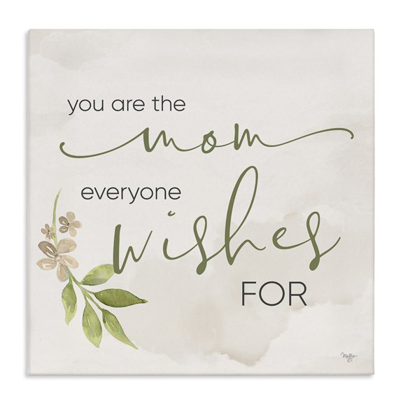 Stupell Industries Cottage Mom Everyone Wishes For Canvas Art, 17 x 17, by Mollie B.