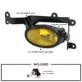 thumbnail image 3 of Spec-D Tuning Yellow Bumper Driving Fog Lights + Bulbs + Switch Compatible with 2006-2008 Honda Civic Coupe 2Dr L+R Pair Assembly, 3 of 7