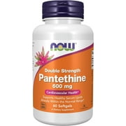 NOW Supplements, Pantethine (Coenzyme A Precursor) 600 mg, Double Strength, Cardiovascular Health*, 60 Softgels