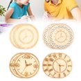 thumbnail image 4 of Wooden Crafts, DIY Hand Painted Unfinished Chips 4.5cm / 1.7in  For Wood Buring, 4 of 8