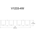 thumbnail image 2 of Dainolite V1233-4W-PC  Vanity, 2 of 3