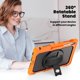 thumbnail image 5 of Funda para Samsung Galaxy Tab S10 FE+ Plus de 13,1 pulgadas modelo 2025 (X620/X626B), funda protectora resistente a prueba de golpes con protector de pantalla, soporte giratorio de 360°,correa de mano, 5 of 9