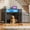 Gray, variant on Uforic 52 Inch Gray Corner Dog Crate Furniture, Indoor Heavy Duty Kennel with LED Light, Power Outlets & 360° Bowl