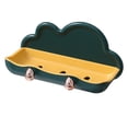 thumbnail image 4 of DOLITY Double Layer Soap Box Soap Holder Tray Bathroom Dispensers Multipurpose Creative Green with yellow, 4 of 9