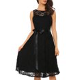 thumbnail image 1 of Vestido vintage sin mangas de encaje A Lline Abanopi Vestido vintage A Lline de encaje sin mangas, 1 of 7