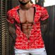 thumbnail image 1 of Camiseta navideña para hombre, camiseta roja con cuello redondo de Papá Noel para hombre, ropa de calle de gran tamaño a la moda, Tops de manga corta, ropa Harajuku para hombre, 1 of 4