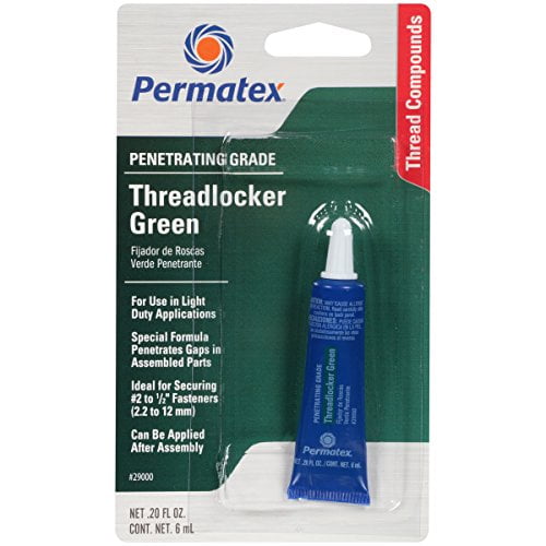 PERMATEX PENETRATING GRADE THREADLOCKER GREEN 6ML TUBE