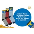 thumbnail image 5 of Radiant Choice Premium Combed Cotton Full Cushion Socks – Warm, Breathable, Moisture-Wicking Leisure Socks for All-Day Comfort – Reinforced Heel & Toe – Soft & Durable Crew Socks for Men & Women, 5 of 17