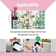 thumbnail image 3 of Spring Summer Religious Cross Mailbox Cover Magnetic Standard Size 21"x18", Easter Christian Flower Leaves Decorative Post Letter Box Wrap Decor, Green Plaid Farmhouse Garden Outdoor Decoration, 3 of 6