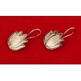 thumbnail image 2 of Sunsoul by Touchstone Traditional Tribal Gypsy Indian Jewelry-Afghani Bohemian Lotus Inspired Designer Earrings For Women In Oxidized Silver Tone., 2 of 4