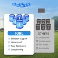 thumbnail image 2 of Juego de campo de golf IGRL con 6 hoyos, pelotas y bolsa de transporte, 2 of 9