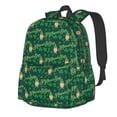 thumbnail image 1 of Kdxio Sac à Dos Imprimé pour la Saint-Patrick pour Étudiants Voyage Randonnée avec Grande Capacité Design Léger Bretelles Réglables et Multi-Poches, 1 of 8