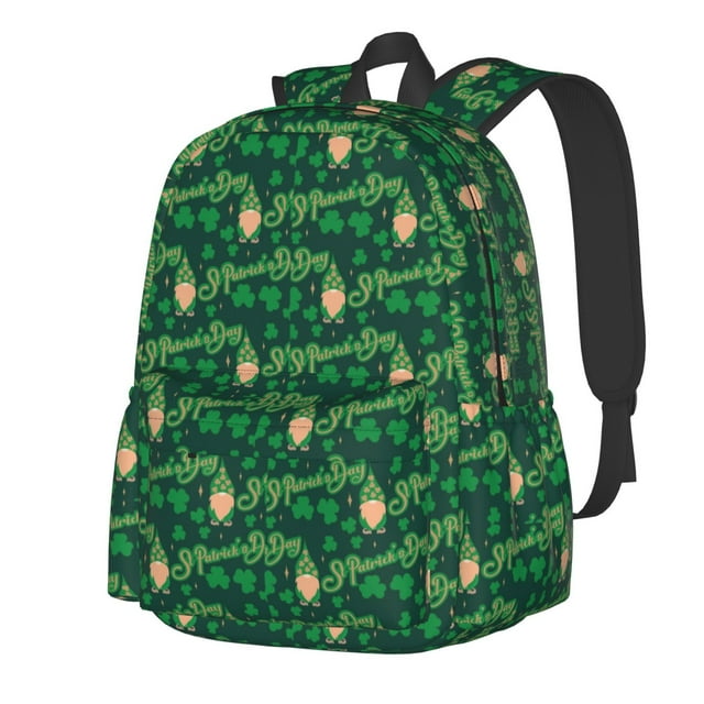 Kdxio Sac à Dos Imprimé pour la Saint-Patrick pour Étudiants Voyage Randonnée avec Grande Capacité Design Léger Bretelles Réglables et Multi-Poches