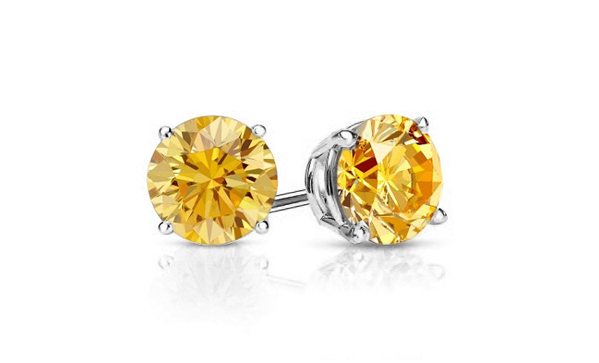 925 Sterling Silver Jewelry Gemstone Earrings Engagement Gift Rare Citrine Earrings Stud Earrings Earrings For Mother