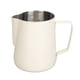 thumbnail image 1 of Taza extraíble de acero inoxidable con forma de flor, jarra para hacer espuma de café con boca puntiaguda para cafetería casera, 600 ml, color blanco, 1 of 10