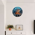 thumbnail image 4 of Round Wall Clock,Guitar Surrounded By Water And Fire,Silent Non-Ticking Wall Clock Decor for Home Office Kitchen Living Room Bedroom(10inch), 4 of 4