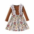 thumbnail image 2 of SDJMa Infant Baby Girl Dress Fall Winter Outfits Long Sleeve Flower Girls Dress Baby Girl Clothes, 2 of 9