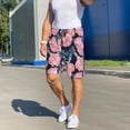 thumbnail image 6 of Sikiie Rose Flowers Mens Pajama Shorts, Lightweight Lounge Pant with Pockets Soft Sleep Pj Shorts for MenMedium, 6 of 6
