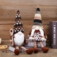thumbnail image 3 of Coffee Gnomes Decoration,Plush Gnomes Coffee Scandinavian Figurine Nordic Tiered Tray Decor for Home Office, 3 of 8
