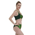 thumbnail image 4 of Vsdgher Womens High Waisted Bikini Sets Two Piece Swimsuit St. Patrick's Day4 Print Tummy Control Bathing Suit-Medium, 4 of 8