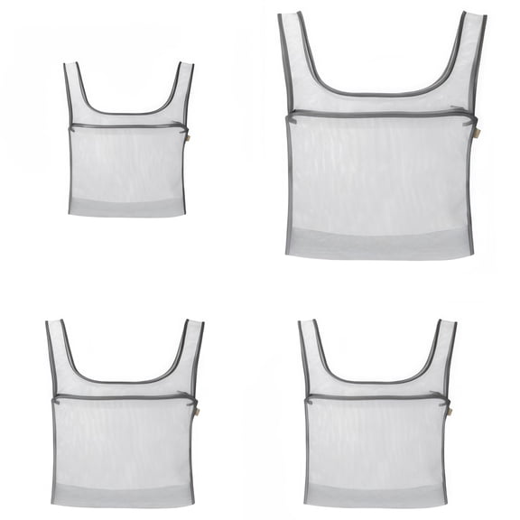 4 Piece Travel Organizer Set For Clothes, Lingerie, And Laundry Needs(1 small piece, 2 medium pieces, and 1 large piece)