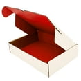 thumbnail image 6 of Ucanpack Deluxe Mailer Box Small Corrugated Moving Boxes 1/8" Thick Red , 6 x 4 x 2" - 50 Pcs, 6 of 10