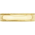 thumbnail image 3 of 10K Yellow Gold 10Ky 5mm Ltw Milgrain Half Round Band Size 12.5 Made In United States 1ml050-12.5, 3 of 5