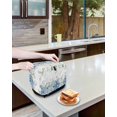 thumbnail image 3 of Blue Flower Toaster Cover 2 Slice, Small Kitchen Appliance Covers, Sage Green Eucalyptus Leaves Farm Plant Toaster Oven Cover with Loop, Bread Machine Cover Polyester Dust Cover Protection, 3 of 4