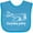 Turquoise, variant on Inktastic Future Pilot Airplane Doodle Plane Boys or Girls Baby Bib