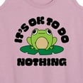 thumbnail image 3 of Instant Message - Do Nothing Frog - Women's Racerback Tank Top, 3 of 6