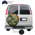 thumbnail image 4 of KAKALAD Vintage Wooden St.Patrick Day Flowers 02 Spare Tire Cover Universal Vehicle Accessories Buckle Car Tools 17”in, 4 of 6