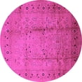 thumbnail image 1 of Ahgly Company Indoor Round Oriental Pink Industrial Area Rugs, 6' Round, 1 of 4