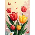 thumbnail image 4 of Cute Rabbits and Butterflies Backdrop Banner Photography Props Floral Spring Decor Background for Baby Showers Birthday Party Celebrations Decorations, 4 of 4