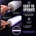 thumbnail image 4 of NOGIS Led Foam Glow Sticks, 15.7 Inches Bulk Glow Sticks, LED Light Sticks, Light-Up Sticks for Wedding, Raves, Carnival, Concert, Halloween, Birthday Party (White-24 Pcs), 4 of 7