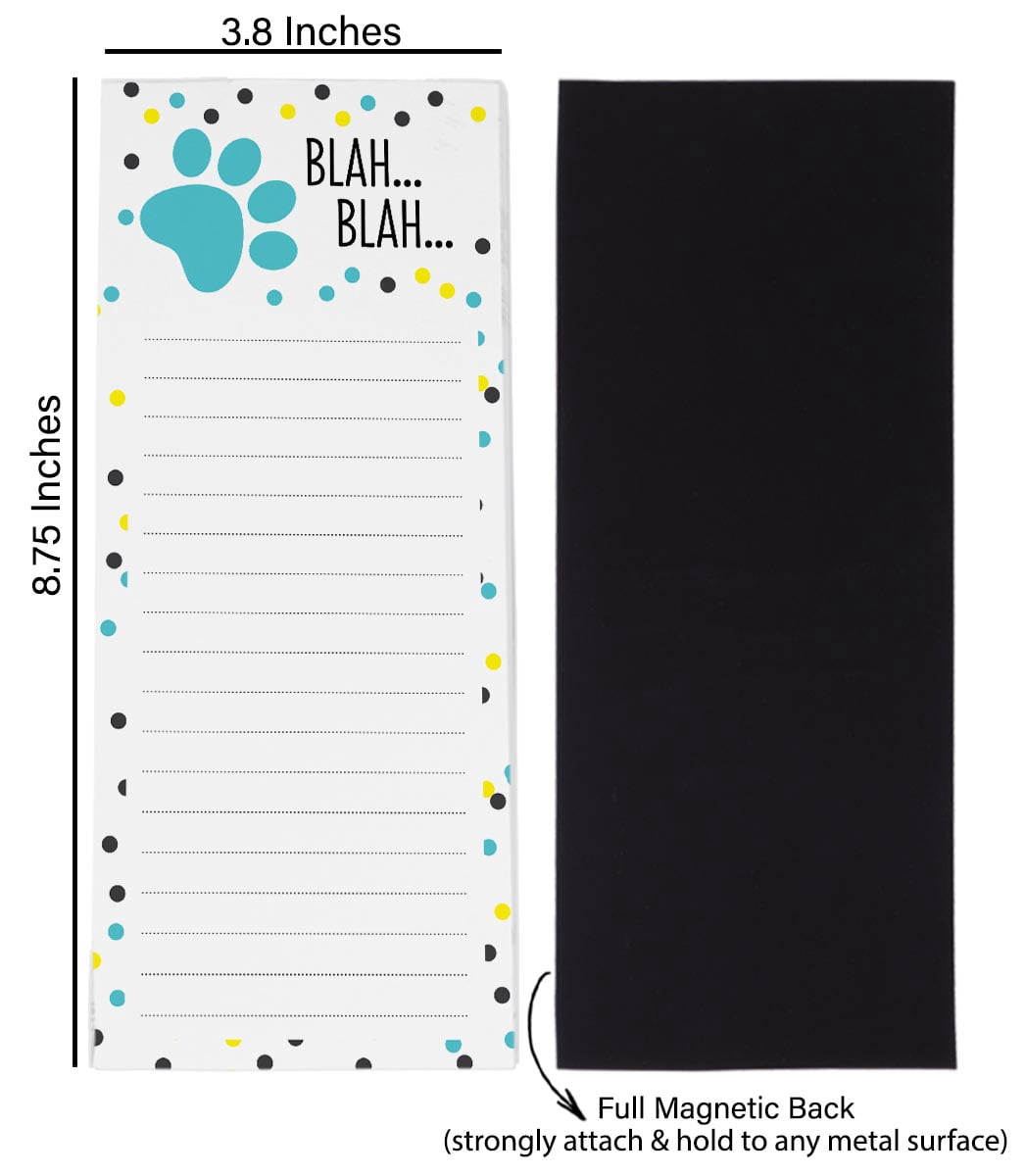Inkdotpot Pack of 3 Magnetic Fridge To-Do List Notepads- Magnetic Memo Pads For Refrigerator-(50 Sheets Each)-F9