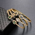 thumbnail image 4 of POINTERTECK Élégant bracelet Ouvert en zircon de Laiton simple, 4 of 5