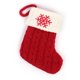 thumbnail image 1 of Christmas Socks Red Snowflake Alphabet Knitting Stocking Christmas Tree Pendant, 1 of 9