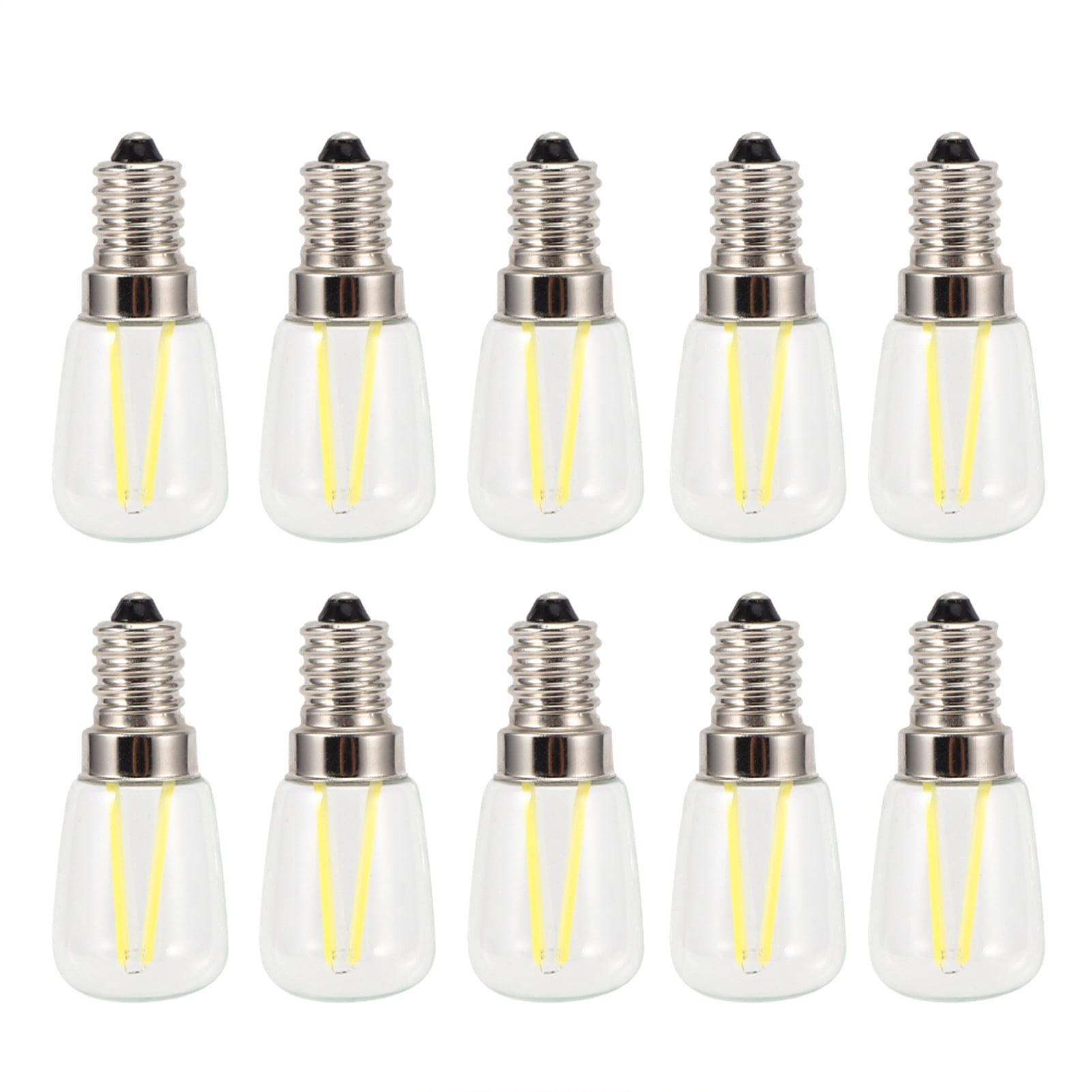 Fyydes 10PCS Mini Dimmable E14 LED Light Bulb 1.5W AC 110V for Chandelier Wall Lamp Home Lighting