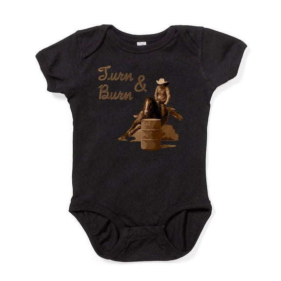 CafePress - Horse Barrel Racing Burn - Cute Infant Bodysuit Baby Romper - Size Newborn - 24 Months