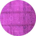 thumbnail image 1 of Ahgly Company Indoor Round Oriental Pink Industrial Area Rugs, 6' Round, 1 of 4