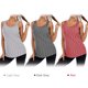thumbnail image 2 of Camiseta de tirantes de entrenamiento holgada con cuello redondo sin mangas para mujer con, 2 of 4