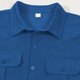 thumbnail image 4 of Ceisia Men's Relaxed Fit Corduroy Short Sleeve Turndown Collar Shirt with Dual Chest Pockets Blue M Gifts, 4 of 7