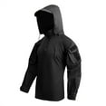 thumbnail image 4 of pstuiky manga larga de hombre, Camiseta deportiva de manga corta con cuello alto para hombre, color liso, para entrenamiento al aire libre camisetas de hombre s, 4 of 8