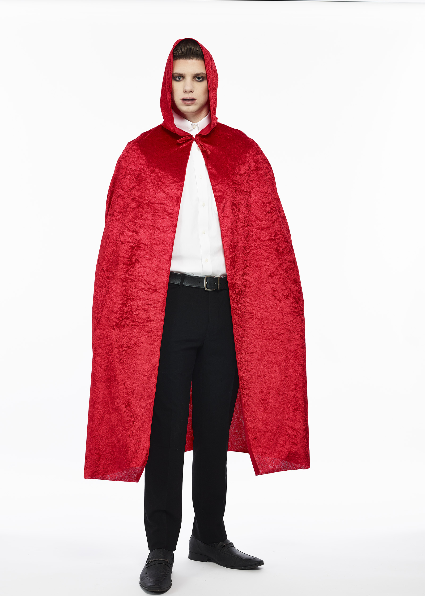 Way To Celebrate Adult Halloween Velvet Cape, Red