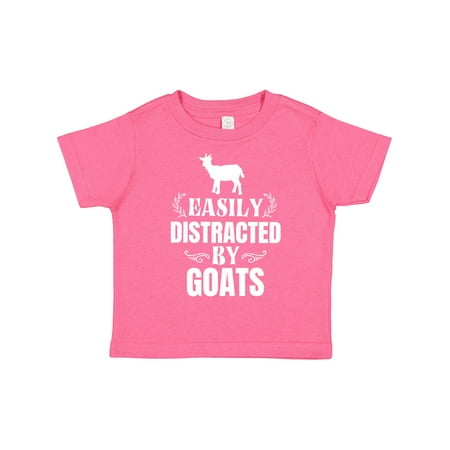 

Inktastic Easily Distracted by Goats Gift Toddler Boy or Toddler Girl T-Shirt